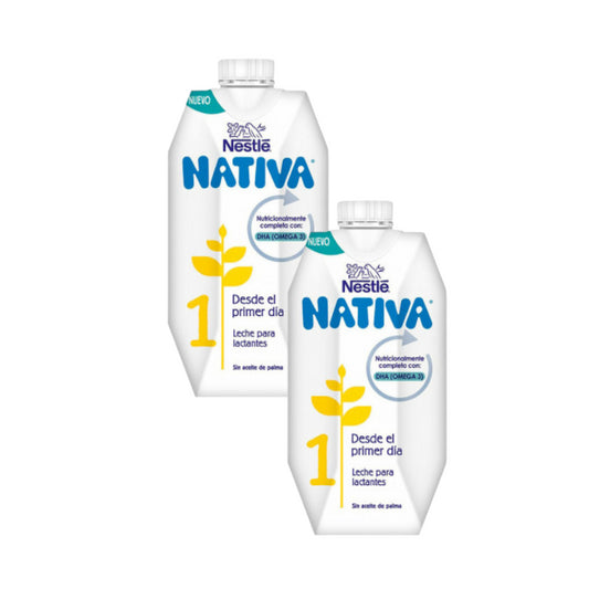 Pack 2 X Nestlé Nativa 1 Líquida, 500ml