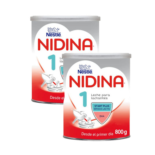 Pack 2 X Nestlé Nidina 1 Para Lactantes 800 gr