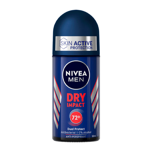 NIVEA Men Roll On Dry Impact Desodorante, 50 ml