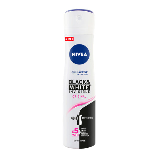 NIVEA Black & White Invisible Original Spray Desodorante, 200 ml