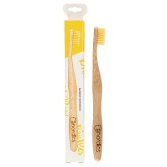 Nordics Oral Care Cepillo Dental Bambu - Amarillo 