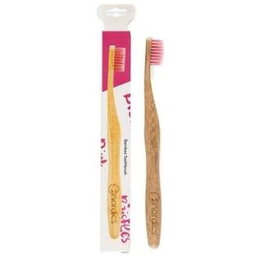 Nordics Oral Care Cepillo Dental Bambu - Rosa 