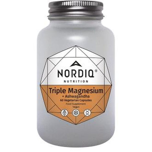 Nordiq Nutrition Triple Magnesium+Ashwagandha 60 Cápsulas 