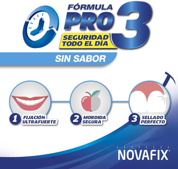 Novafix Fórmula Pro3 Sin Sabor, 20 Gramos 