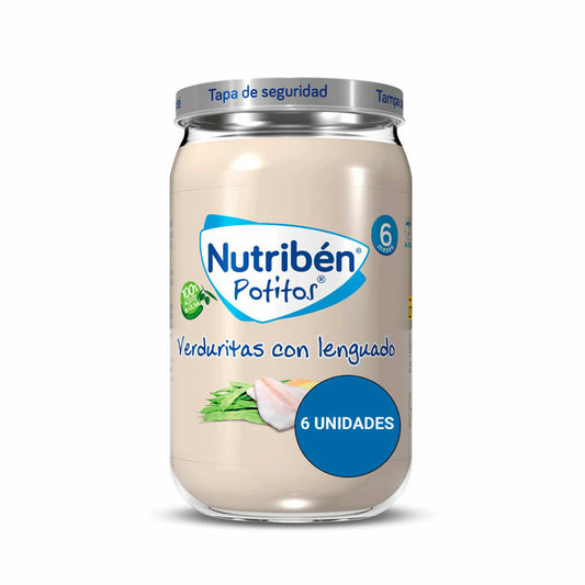 Nutriben Potito Verduritas Con Lenguado 6x235 Gr