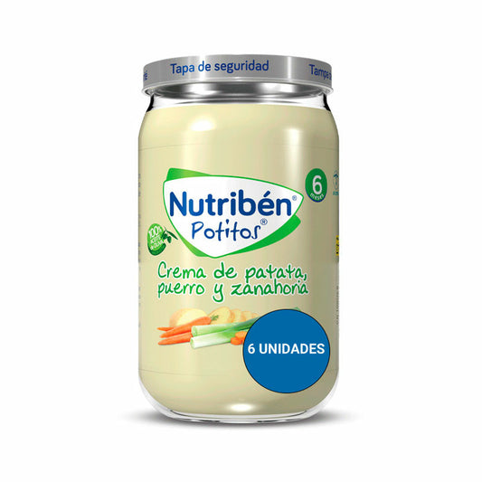 Nutriben Potito Crema Patatas Puerro Zanahoria 6x235 Gr