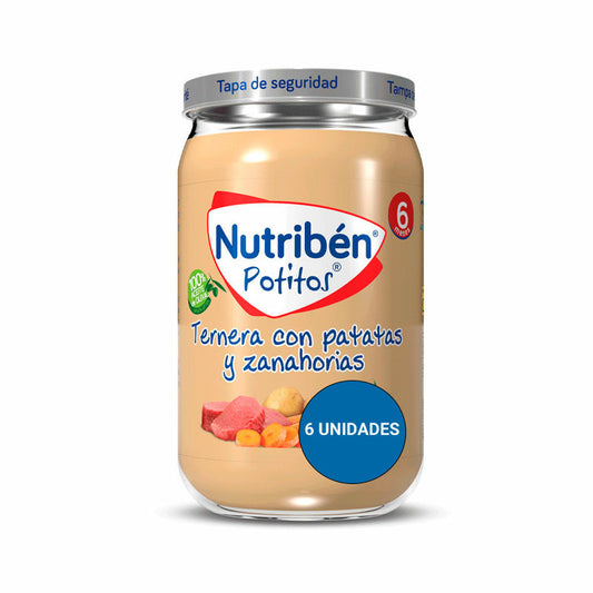 Nutriben Potito Ternera Patatas Y Zanahoria 6x235 Gr