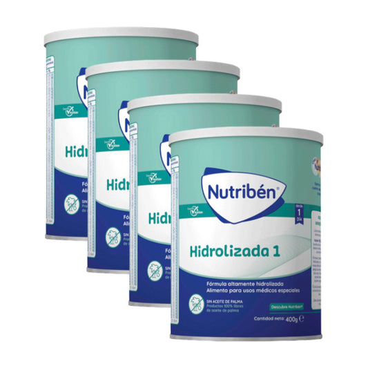 Pack 4 X Nutriben Leche Hidrolizada 1 400 gr