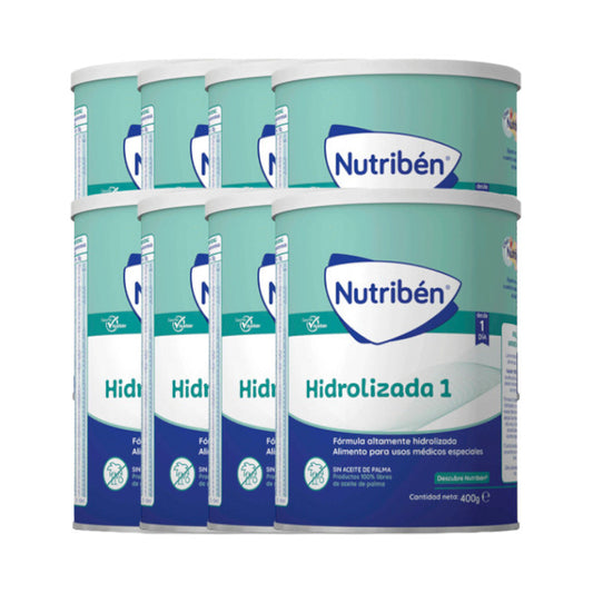 Pack 8 X Nutriben Leche Hidrolizada 1 400 gr