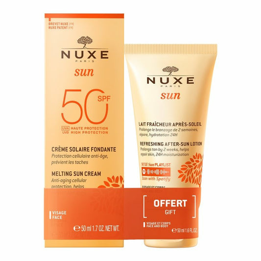 Nuxe Sun Crema Fundente para Rostro SPF 50 + Leche Refrescante After Sun 50ml DE REGALO