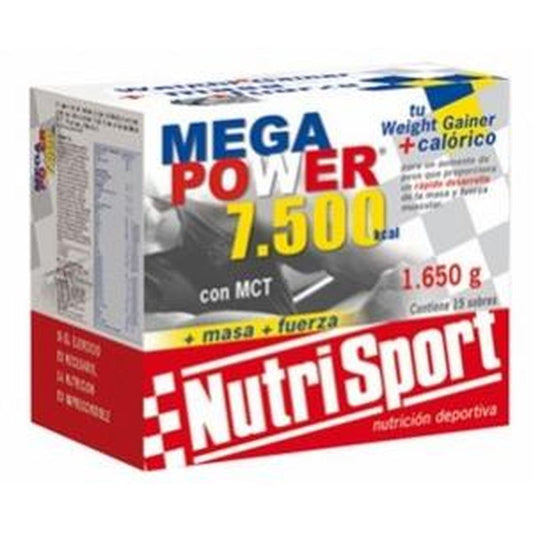 Nutrisport Megapower 7.500 Batido Chocolate Caja 15Sbrs. 