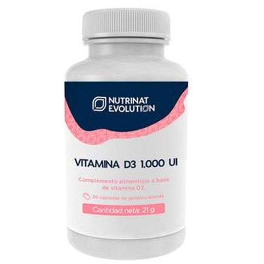 Nutrinat Evolution Vitamina D3 1000Ui 30 Cápsulas 