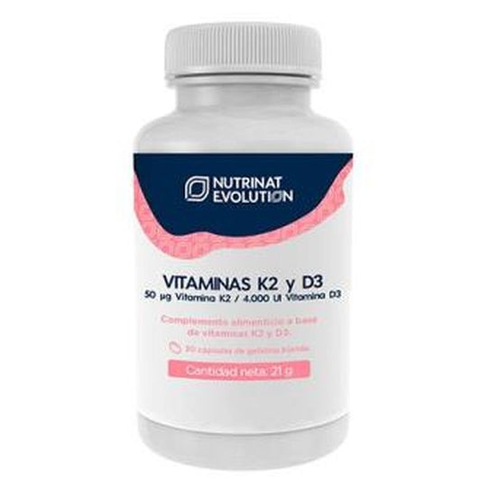 Nutrinat Evolution Vitaminas K2 D3 30 Cápsulas 