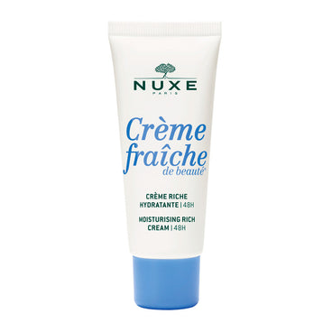 Nuxe Crème Fraîche de Beauté Crema Rica Hidratante 48H Formato Viaje, 30 ml