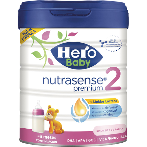 Hero Baby Nutrasense Premium Leche Infantil 2 , 800 gr