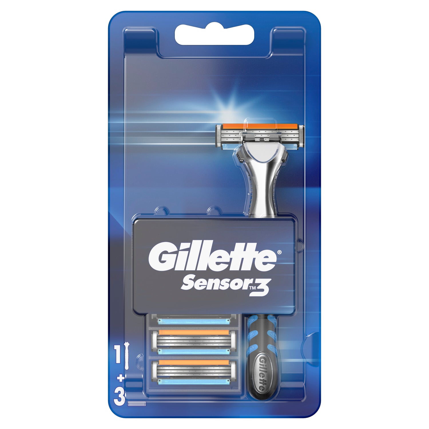 Gillette Sensor3 Maquinilla De Afeitar Para Hombre , 3 unidades