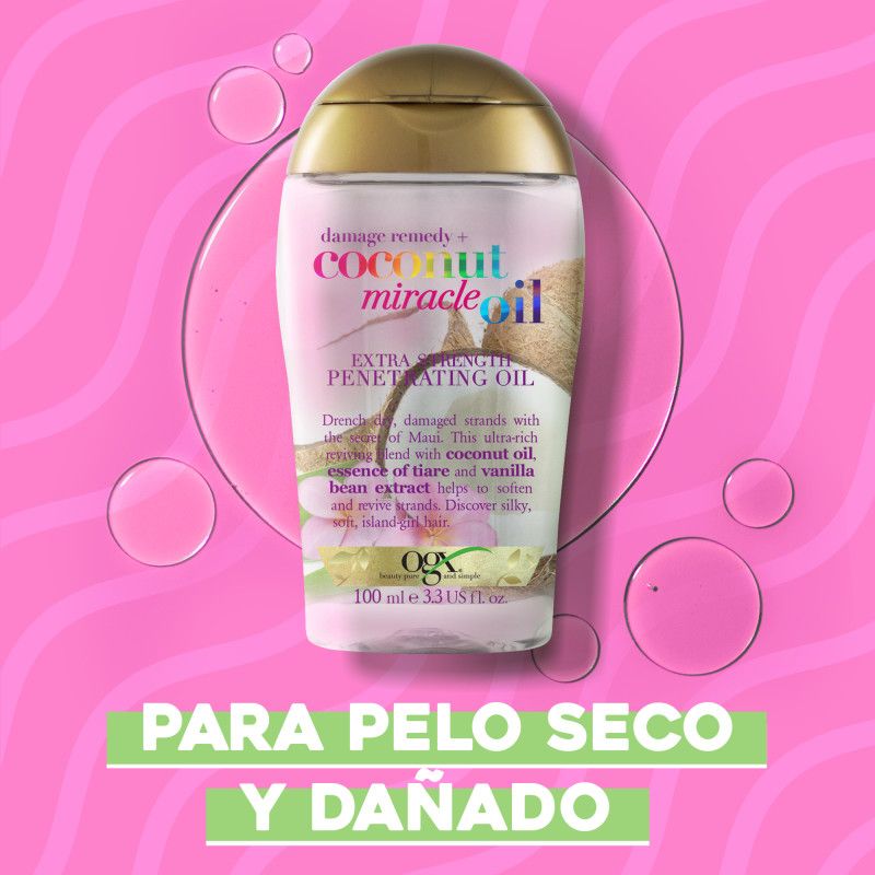 Ogx Aceite Extra Penetrante Coconut Miracle Oil, 100 ml