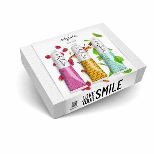 Ohlala Tootpaste Premium SET ( Frambuesa, Canela & Menta Fresca)