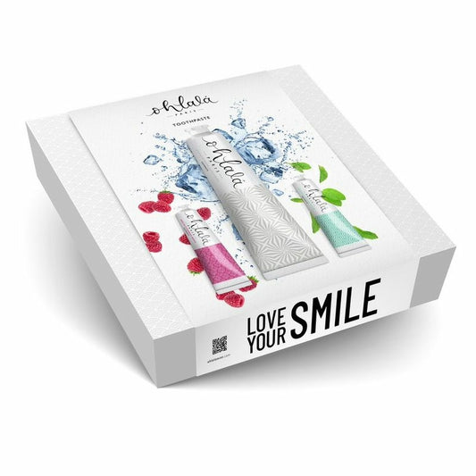 Ohlala Toothpaste " Summer Set" (Whitening 75 ml + Menta Fresca 15 ml + Frambuesa menta 15 ml)
