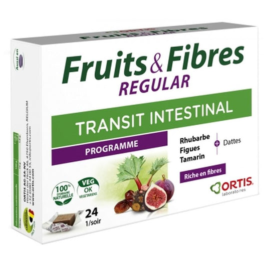 Ortis Frutas & Fibras Clasico , 24 cubitos   