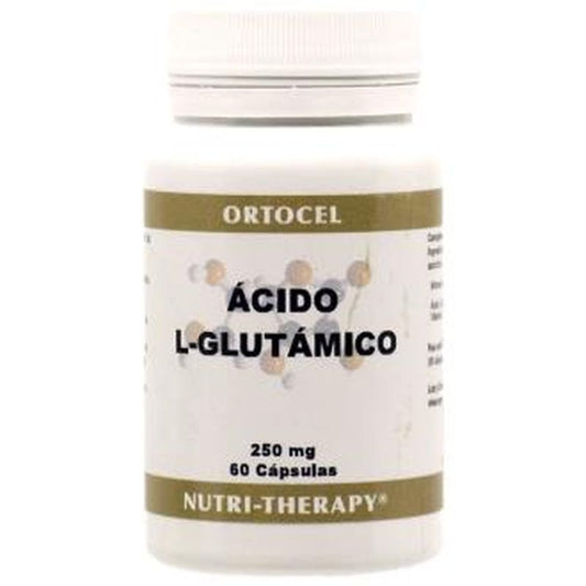 Ortocel Nutri-Therapy Acido L-Glutamico 250Mg. 60 Cápsulas