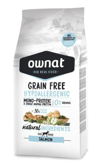 Ownat Canine Adult Hypoallergenic Grain Free Salmon 3Kg, pienso para perros