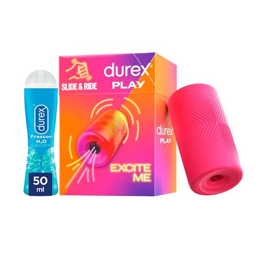 Durex Pack Masturbador, Slide & Ride + Lubricante Frescor, 50 Ml