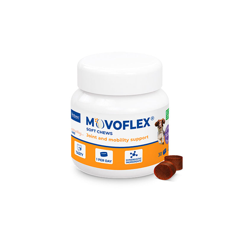 Virbac Movoflex 4G Medium 15-35Kg, 30 Comprimidos Masticables