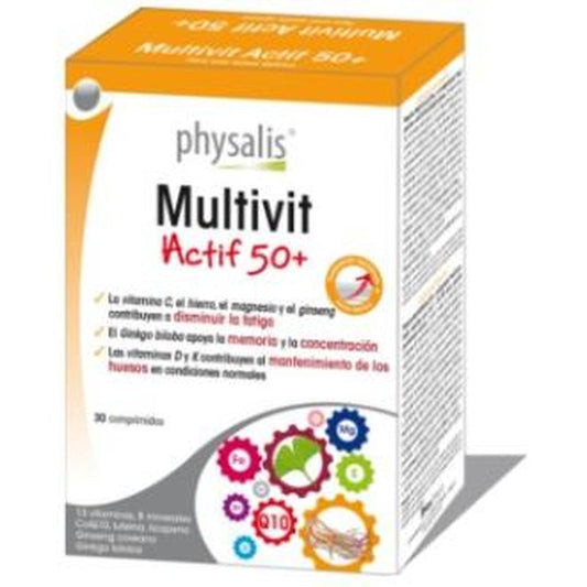 Physalis Multivit Actif 50+ 30 Comprimidos