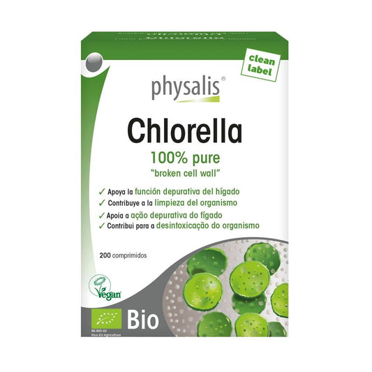 Physalis Chlorella , 200 comprimidos