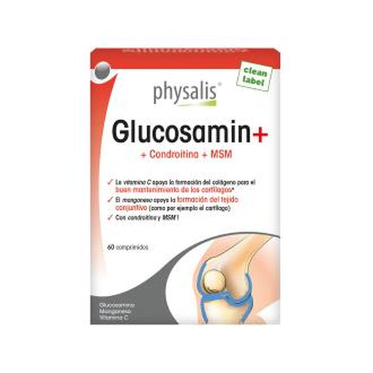 Physalis Glucosamin+Condroitina+Msm 60 Comprimidos