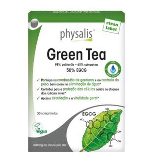 Physalis Green Tea 30 Comprimidos Vegan