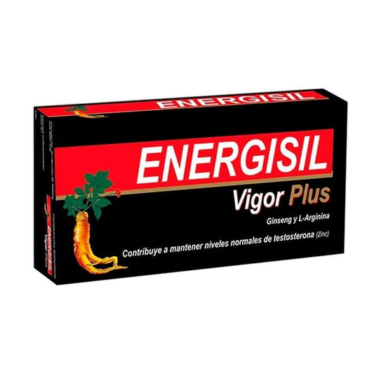 Pharma Otc Energisil Vigor Plus Ginseng + Arginina , 60 cápsulas