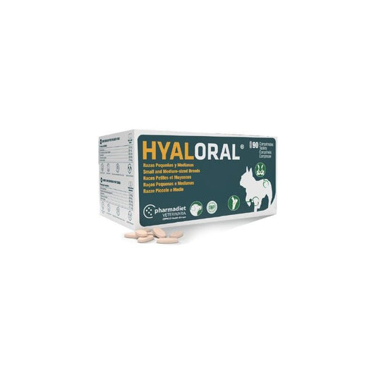Pharmadiet Hyaloral Perro Pequeño Mediano 90 comprimidos