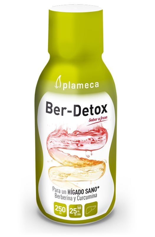Plameca Ber-Detox Sabor Fresa, 250 Ml      