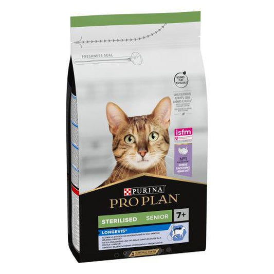 Purina Pro Plan Feline Adult Esterilizado +7 Pavo 3Kg, pienso para gatos