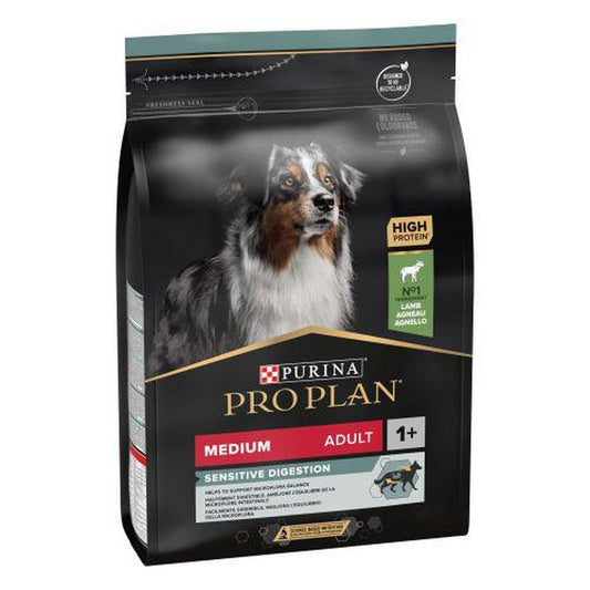 Purina Pro Plan Canine Adult Digest Medium Cordero 3Kg, pienso para perros