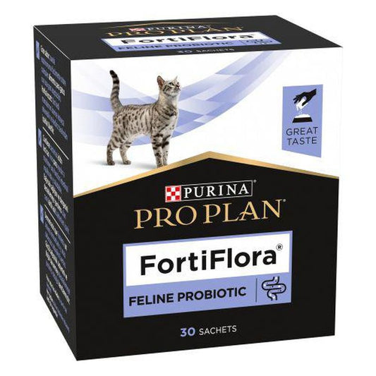 Purina Pro Plan Vet Feline Fortiflora Probiotico 30X1Gr, suplemento para gatos