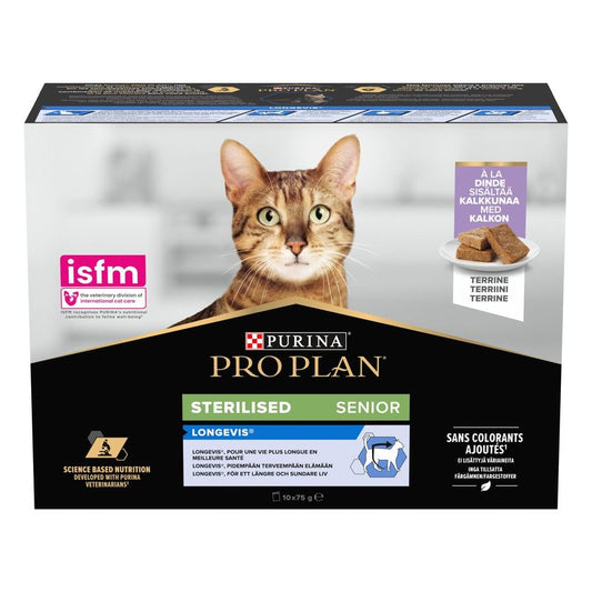 Purina Pro Plan Feline Esterilizado Carne 26X85Gr, comida húmeda para gatos