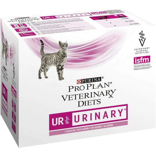 Pro Plan Vet Feline Ur Urinary Salmon Caja Pouch 10X85Gr