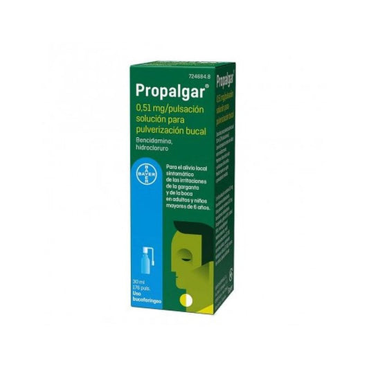 Propalgar Spray Bucal 0,51mg/pulsación 1 Frasco 30 ml