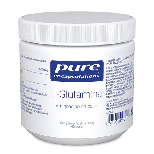 Pure Encapsulations L-Glutamina Polvo, 62 dosis