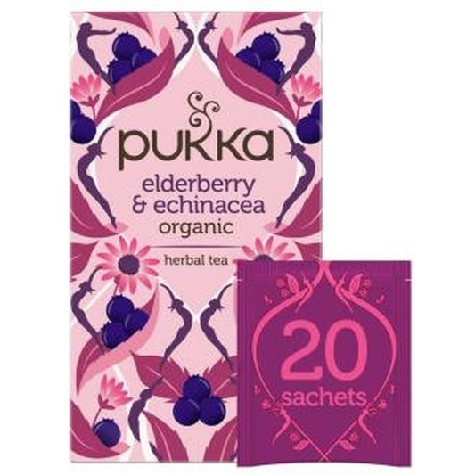 Pukka Sauco-Echinacea-Flor Sauco Infusion 20Ud. Bio 