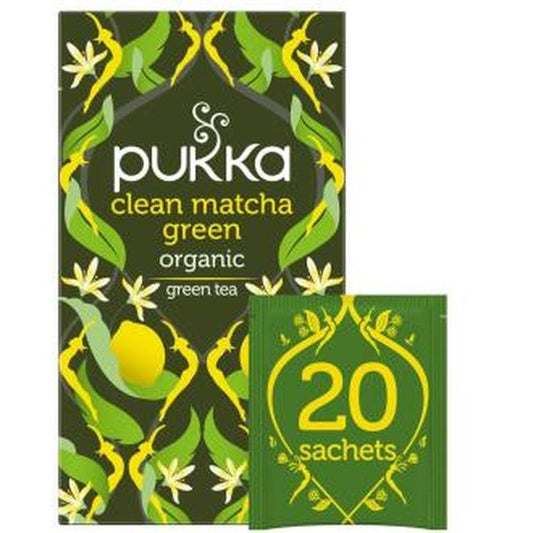 Pukka Clean Matcha Ortiga-Curcuma Infusion 20Ud. Bio 