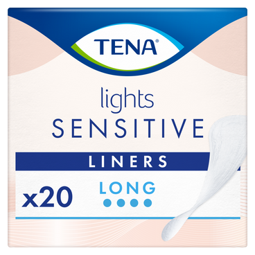 Tena Lights Sensitive Long Liner , 20 unidades