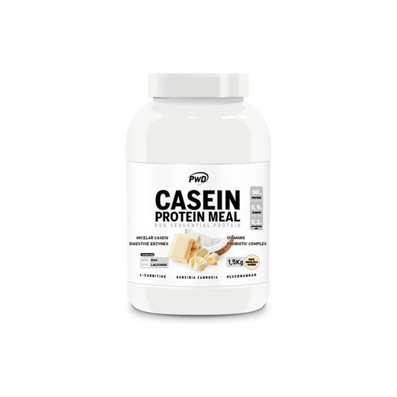 Pwd Casein Protein Meal Chocolate Blanco+Coco Bote 1.5 Kg 