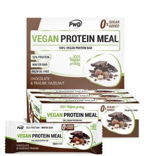 Pwd Vegan Protein Meal Choco-Avellana Praline 12Barr 