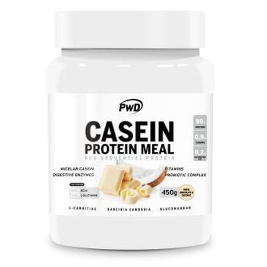 Pwd Casein Protein Meal Chocolate Blanco Con Coco 450G 