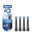 Oral-B Braun iO Ultimate Clean Negro Cabezales De Recambio, Pack De 4 Unidades