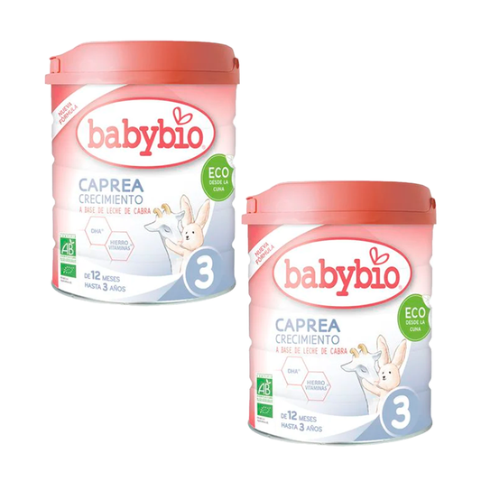 Babybio Pack Caprea 3 Leche de Cabra Desde 12 Meses, 2 x 800 gr